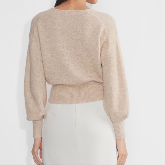 Aritzia Heather Light Oatmeal Dear Sweater - Picture 4 of 6